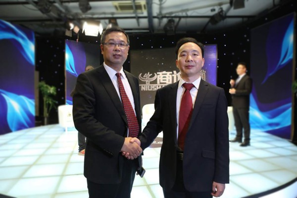 香蕉成人在线网站欧迪办公家具董事长张晓帆受邀参加央视CCTV《牛商论道》节目录制